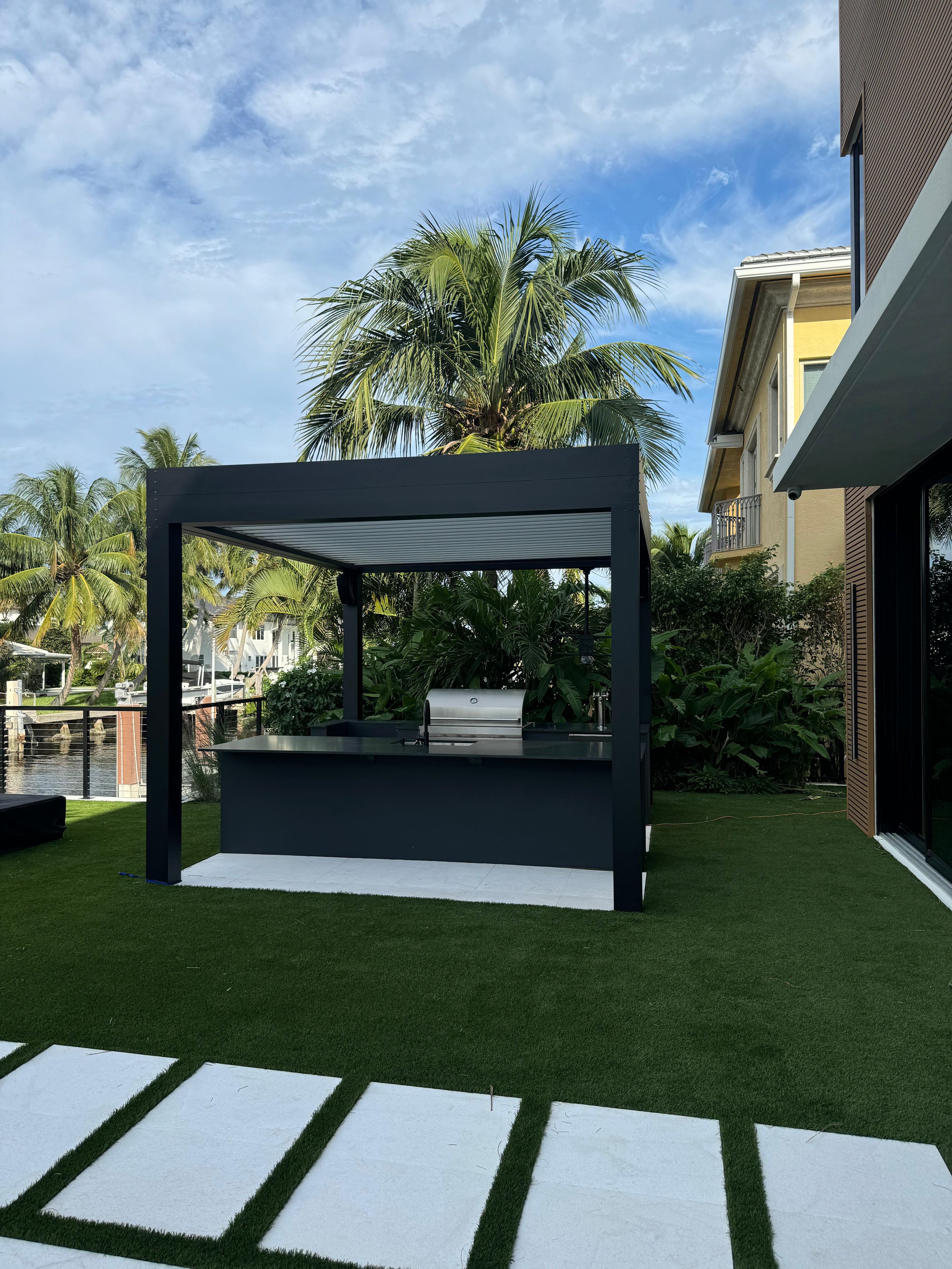 Custom Poolside Pergola Project